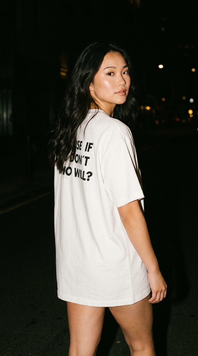 Because If We Don´t Who Will WHITE - Unisex Organic Cotton